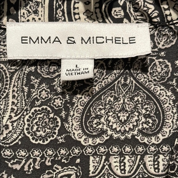 Emma & Michele Black Maxi Dress with Bishop Sleeves - Picture 2 of 9